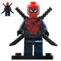 Spider-Man&#39;s Wild Deadpool Marvel Super Heroes Lego Compatible Minifigure Blocks - £2.39 GBP