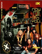 Aerosmith Revolution X Video Arcade Game Flyer 1994 Original Art 8.5" x ... - $8.90