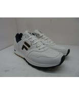 FILA Men&#39;s Low-Cut Dekalb Leather Athletic Sneakers White/Navy Size 13M - £22.38 GBP