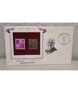 Thomas Edison 22K Gold Replica Stamp w 1947 US Stamp Letter - $10.89