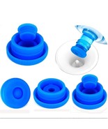 5 Gallon Silicone Reusable Water Bottle Jugs Lid Container Non-Spill Cap... - $5.89
