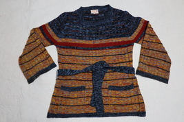  Vintage DONN KENNY Womens Multicolor Pullover Tunic Sweater Size M - $49.99