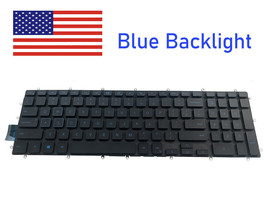 Dell Gaming Inspiron 15-7577 15-5575 15-7586 15-5570 Blue Backlit Keyboard Black - £33.66 GBP