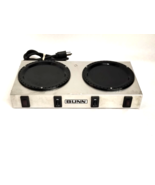 Bunn Stainless Steel Dual Burner Coffee Pot Warmer WX-2 WX2 Warmer 120V - $726.24 MXN