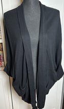 BCBGeneration Women&#39;s Black Long Sleeve Knit Cardigan Style Size Large - £17.82 GBP