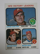 1973 Topps #66 Victory Leaders/Steve Carlton/Gaylord Perry/Wilbur Wood - £0.74 GBP