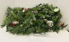9 ft. Bristle Berry Pine Garland By National Tree Company~Christmas Decor - £20.31 GBP