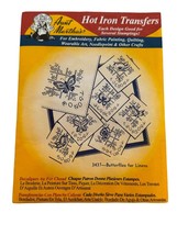 Aunt Marthas Butterfly Hot Iron Transfers Patterns Embroidery Quilting 3437 - $3.99