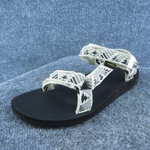 Teva Geometric Women Sport Sandals Shoes White Synthetic Size 8 Medium - £19.55 GBP