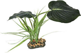 Komodo Jumbo Guiana Terrarium Plant: Realistic Leafy Design for Reptile Habitat - £26.54 GBP