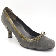 Me Too Women Classic Pump Heels Kippie Size US 8.5 Gray Suede - £11.59 GBP