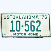 1976 United States Oklahoma Base Motor Home License Plate 10-562 - £14.70 GBP