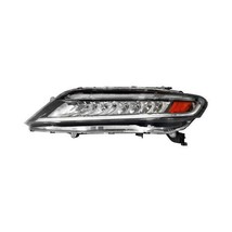 Headlight For 2016-2017 Honda Accord Driver Side Black Chrome Housing Clear Lens - $1,136.03