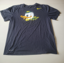 Oregon Ducks The Nike Tee Dri-Fit T-Shirt Womens M Black Athletic Cut - $12.82