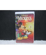 1999 Mickey&#39;s Once Upon A Christmas, Walt Disney, Clamshell Case, VHS Tape - $4.25