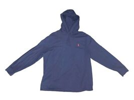 POLO RALPH LAUREN Athletic Hoodie Lightweight Navy Blue Core Replen SZ 2XL  - $28.42