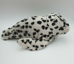 Aurora Destination Nation Gray Black Spotted Seal Plush Stuffed Animal Toy 16” - £15.61 GBP