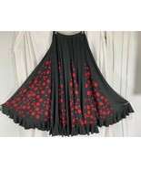 Flamingo Skirt: Black with Red or White dots - $116.62 CAD
