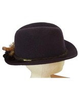 Geiger Tyrolean Wool Fedora Hat Sz 7 56 Orvis Bavarian Alpine Feather Tr... - $60.46