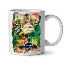 Lion Zion Cat Face NEW White Tea Coffee Mug 11 oz | Wellcoda - £12.78 GBP