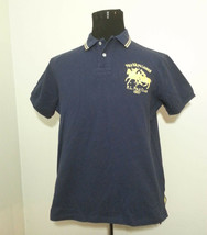 POLO Ralph Lauren Short Sleeve Shirt Navy Blue Size L Custom Fit NWT  - £45.72 GBP