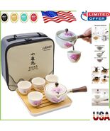 360° Rotatable Porcelain Tea Set with Thermochromic Sakura for Outdoor E... - $1,216.52 MXN