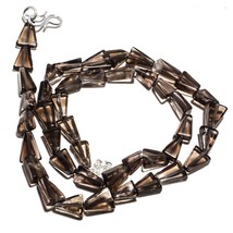 Smokey Topaz Natural Gemstone Beads Multi Shape Strand Length 19&quot; KB-1860 - £8.69 GBP