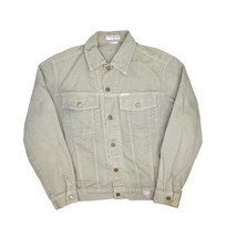 Vintage Guess Denim Jacket Mens L Olive Green Made in USA Georges Marciano - £45.15 GBP