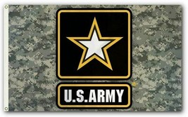 3x5FT Flag Camo United States Army Star Military USA Camouflage Banner P... - $17.09