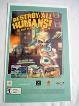2005 Color Ad Destroy All Humans! Video Game - £6.28 GBP