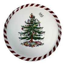 Spode Christmas Tree Peppermint Cake Plate Serving Plate Tray CandyCane Edge - £20.94 GBP