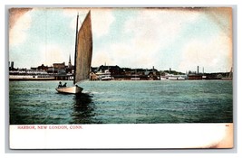 Sail Boat In Harbor New London Connecticut CT UNP Unused UDB Postcard  O22 - £3.87 GBP