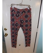 LuLaRoe Disney Minnie Mouse Multi-color Patchwork Aztec Leggings Unicorn... - $72.20