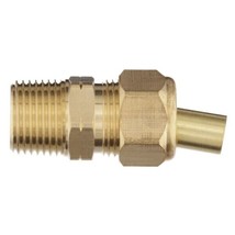 Everbilt Compression Male Adapter Lead Free Brass 1/2&quot; OD x 3/8&quot; MIP LFA-220 - £7.12 GBP