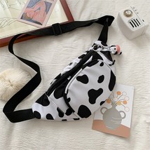 Milk cow print waist bag fanny pack pouch sport belt hip chest crossbody shoulder purse thumb200