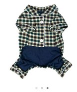 House of Barker Plaid Classic Dog Pajama, Blue (XXS / 9&quot;- 12&quot; Chest Girt... - $261.90 MXN