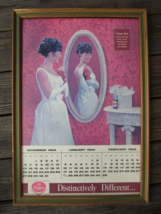 Dr Pepper 1965 Bottlers Calendar Donna Loren Distinctively Different Logo Pink - £30.93 GBP