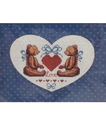 Mats &#39;N Stitches Teddy Bears Counted Cross Stitch Kit 50-619 12&quot;x 9&quot; New - £11.64 GBP