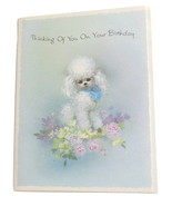 Vintage Birthday Poodle Card by American Greetings Corp Dog Animal Greet... - £4.75 GBP