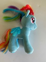 Ty My Little Pony Sparkle Rainbow Dash 7&quot; Plush 2016 Blue Purple Eyes Hasbro - £7.00 GBP