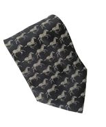 Into Africa Running Zebra Animal All Over Print Novelty Polyester Necktie - $17.87
