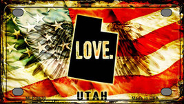 Utah Love Novelty Mini Metal License Plate Tag - £11.71 GBP