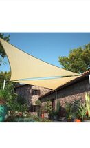 Sun Shade Sail Triangle Canopy Pergola Cover for Patio Yard 12’x12’x12’ ... - $26.99