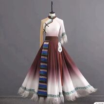 Tibetan Ethnic Performance Costume Tassel Minority Dress Two Pieces Sets... - $78.98