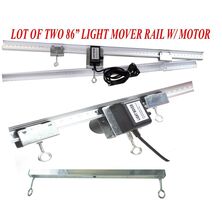 LOT  TWO 83&quot; Light Track Rail Motor Grow Light Mover 4 Reflector Hood DE... - $164.99