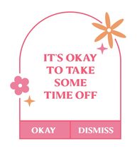 Its Okay to take Some time Off Vinyl Decal Sticker UV &amp; Water Proof Wate... - $109.41 MXN