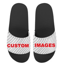 Custom Your Own Logo/Image/Text/Photo Pattern Women Men Couple Slippers Casual S - £37.25 GBP
