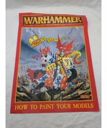 Warhammer Fantasy How To Paint Your Models Pamphlet Games Workshop 1996 - €26,03 EUR