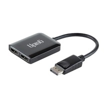 UPTab DisplayPort to Dual DisplayPort 8K Adapter Multi Monitor Splitter, Convert - £95.39 GBP