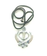 Bracelet en acier inoxydable Punjabi Sikh Khanda avec pendentif en forme de - £11.64 GBP